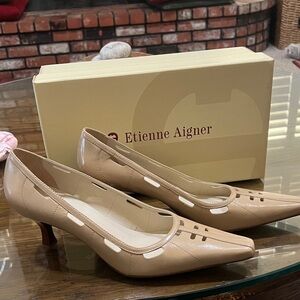 Etienne Aigner Beige Heels NWT